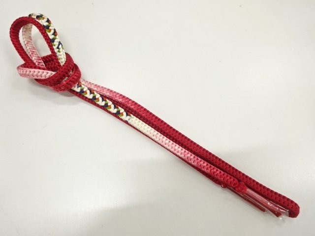 未使用品　正絹　手組帯締め